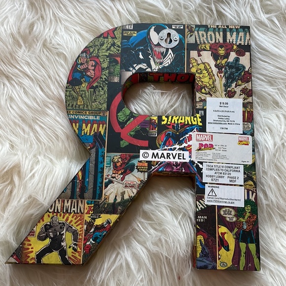 Marvel and DC Letters Wall Art/Decor Letters E,A,K,R - Picture 7 of 16